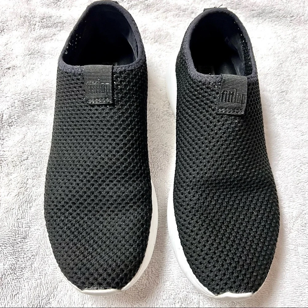 FITFLOP knitted black sneakers womens size 7
